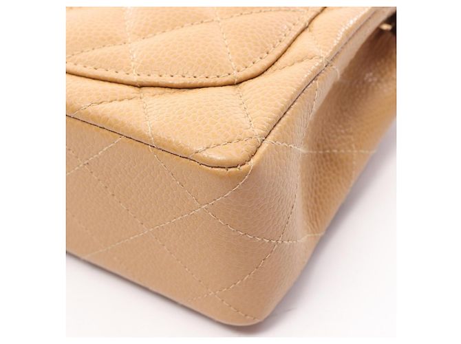 Borsa a Spalla Chanel Mini Matelassé Beige - vista 8