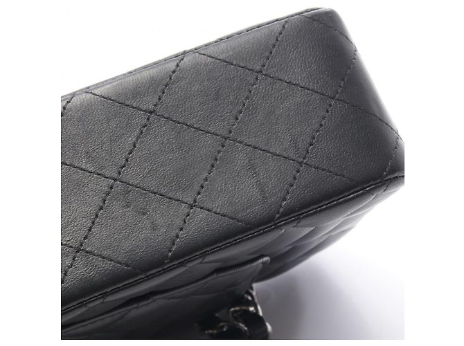 Borsa a Spalla Chanel Matelassé Double Flap Nero - vista 10