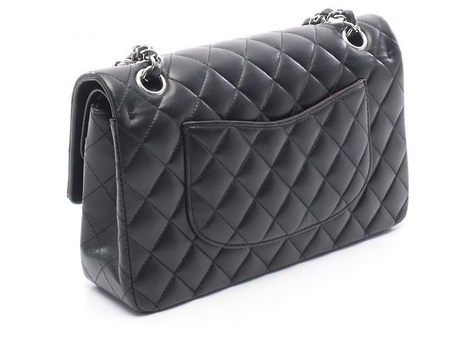 Borsa a Spalla Chanel Matelassé Double Flap Nero - vista 2