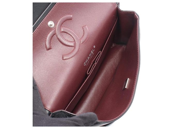 Borsa a Spalla Chanel Matelassé Double Flap Nero - vista 3