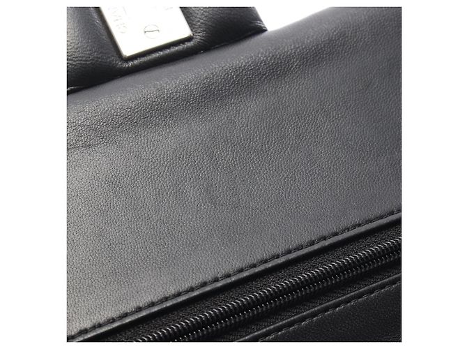 Borsa a Spalla Chanel Matelassé Double Flap Nero - vista 8