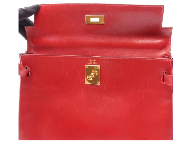 Hermès Borsa Hermes Kelly 32 Rosso - vista 8