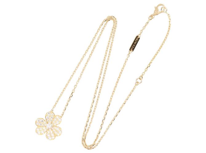 Collar con colgante Van Cleef & Arpels Frivole Diamond Dorado - vista 2