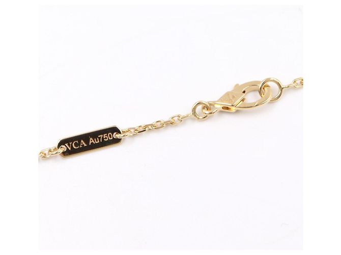Collar con colgante Van Cleef & Arpels Frivole Diamond Dorado - vista 3