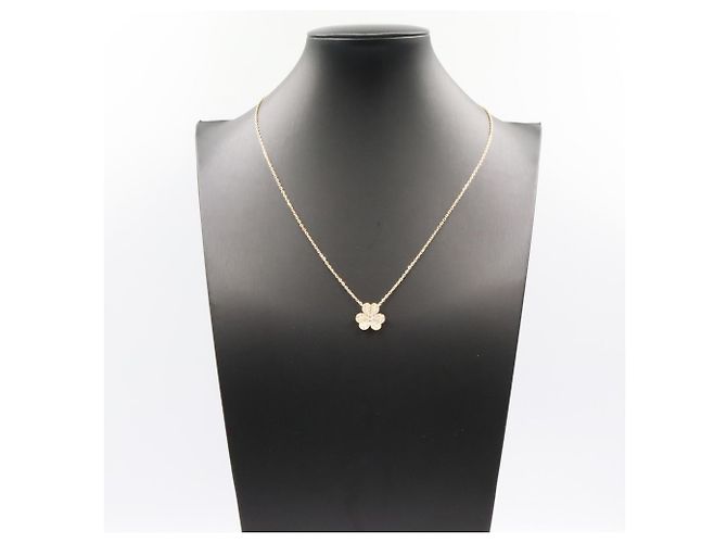 Collar con colgante Van Cleef & Arpels Frivole Diamond Dorado - vista 6