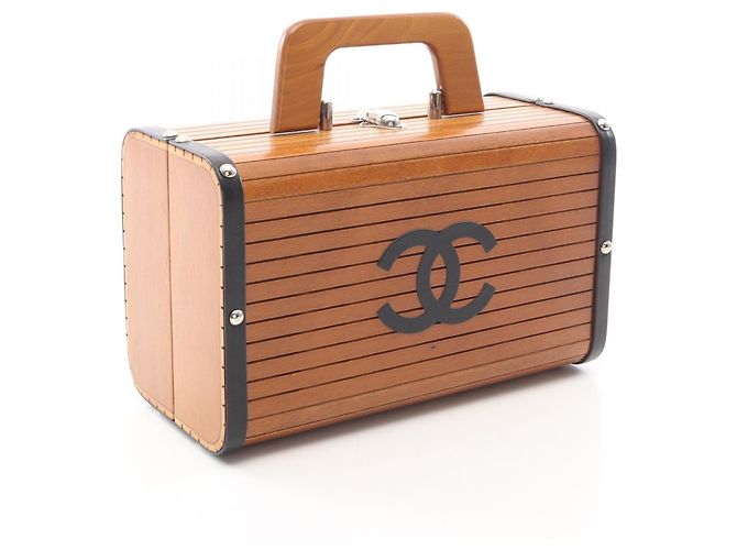 Timeless Chanel Coco Mark Handtasche Braun Schwarz - Ansicht 2