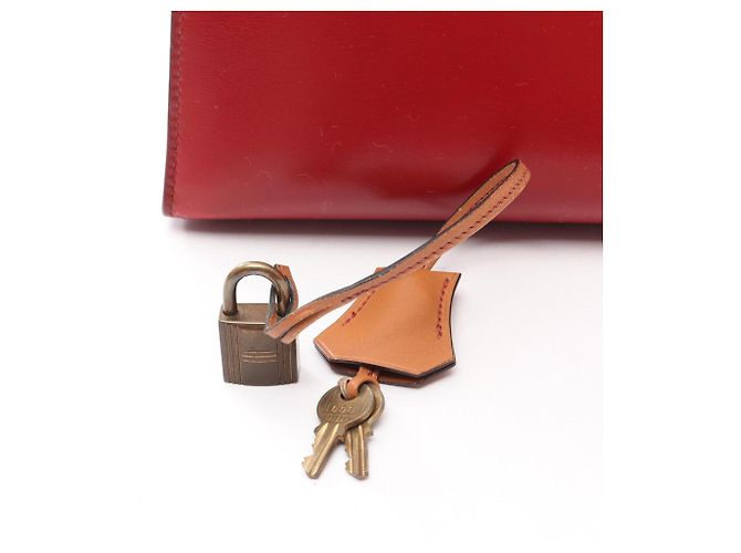 Hermès Borsa Hermes Kelly 32 Tricolor Marrone Rosso Bordò - vista 6