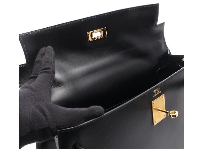 Hermès Borsa Hermes Kelly 32 Nero - vista 11