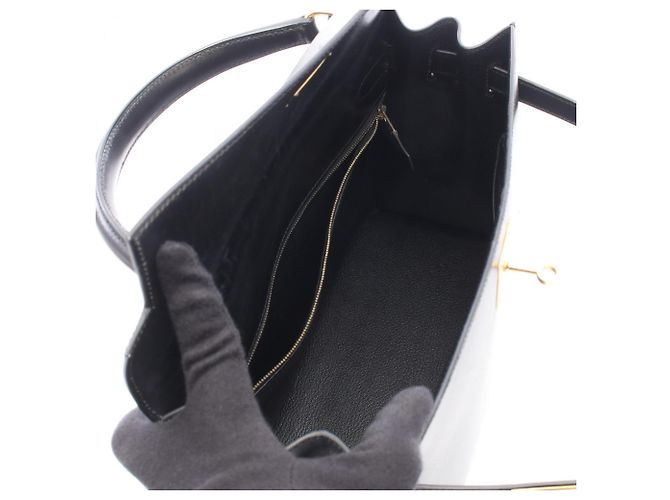Hermès Borsa Hermes Kelly 32 Nero - vista 3