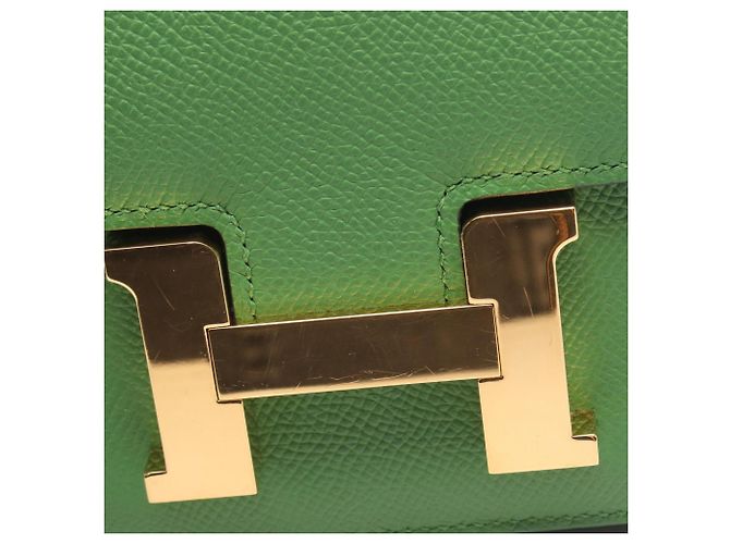 Hermès Borsa a tracolla Hermes Constance 3 Mini Verde - vista 6