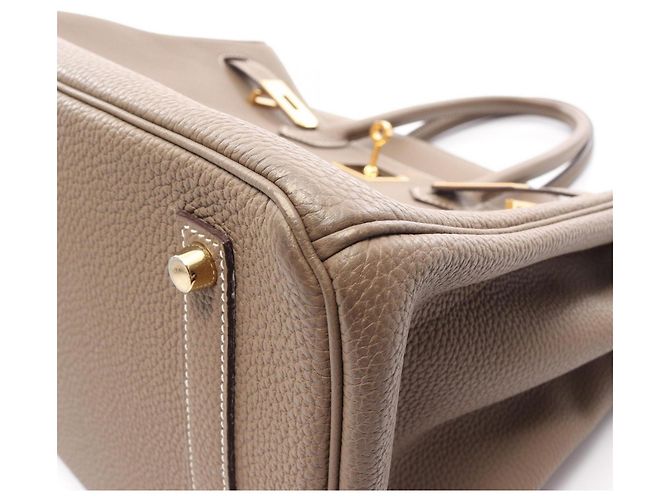 Hermès Hermes Birkin 35 Etoupe Handtasche Braun - Ansicht 10