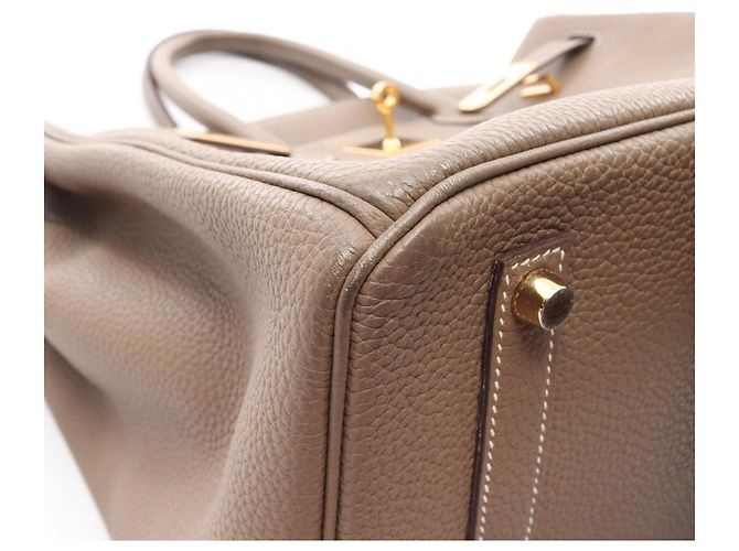 Hermès Hermes Birkin 35 Etoupe Handtasche Braun - Ansicht 11