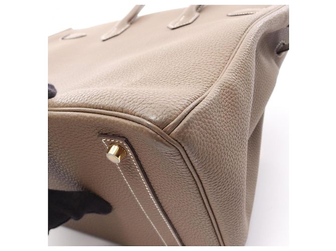 Hermès Hermes Birkin 35 Etoupe Handtasche Braun - Ansicht 12