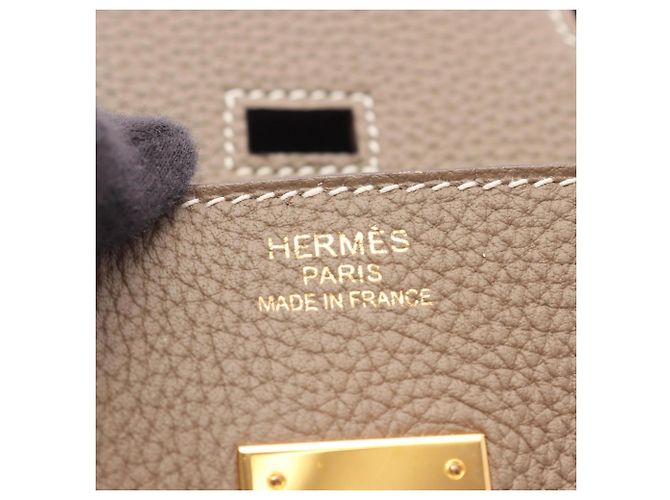 Hermès Hermes Birkin 35 Etoupe Handtasche Braun - Ansicht 4