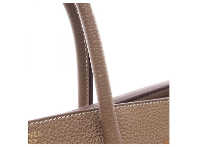 Hermès Hermes Birkin 35 Etoupe Handtasche Braun - Ansicht 8