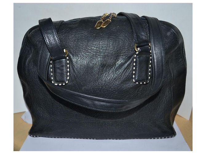 Valentino Garavani Black Leather Shoulder Bag - view 2