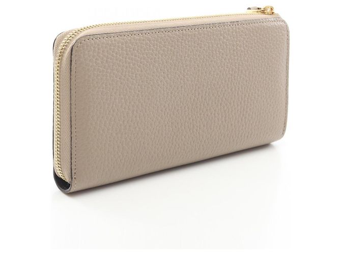 Cartera larga de piel Taurillon Louis Vuitton Beige - vista 2