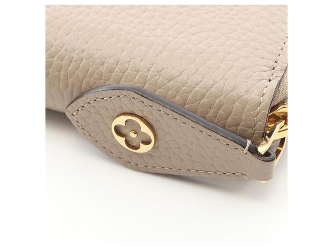Cartera larga de piel Taurillon Louis Vuitton Beige - vista 6