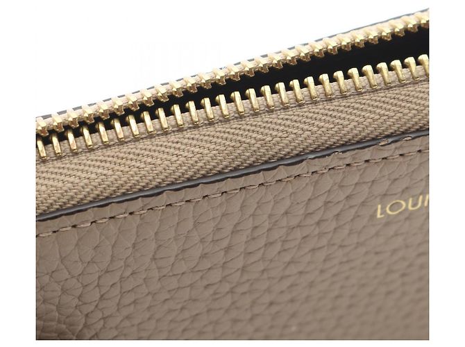Cartera larga de piel Taurillon Louis Vuitton Beige - vista 7