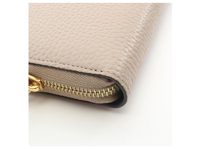 Cartera larga de piel Taurillon Louis Vuitton Beige - vista 9
