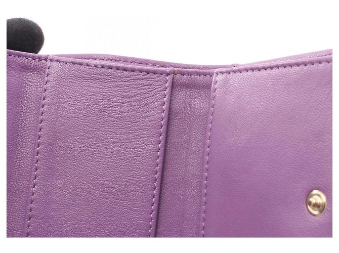 Cartera Plegable Chanel Classic Small Flap Púrpura - vista 8