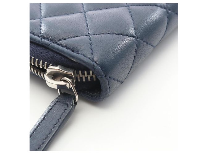 Monedero Matelassé Chanel Azul marino - vista 8