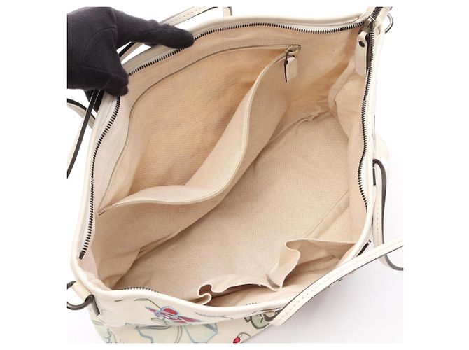 Borsa Tote Gucci Chris Knight Flora Multicolore Crudo - vista 3