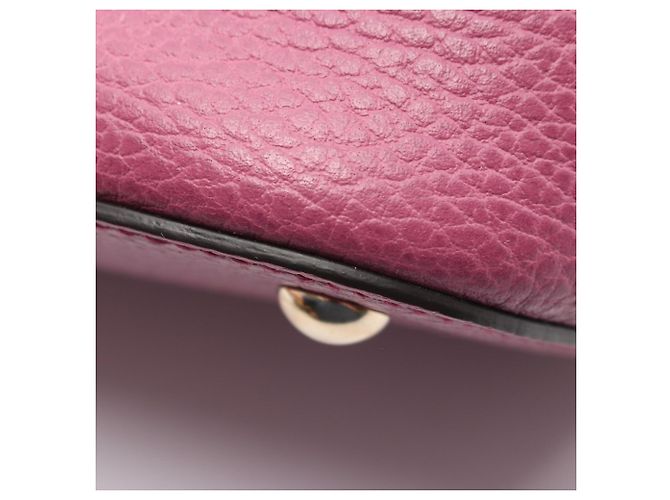 Borsa Tote Gucci Interlocking G Porpora - vista 5