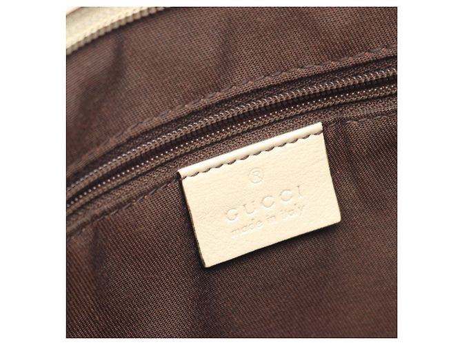 Borsa a Spalla Gucci GG Canvas Beige Crudo - vista 4