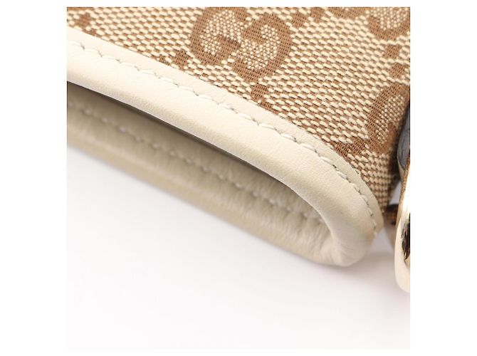 Borsa a Spalla Gucci GG Canvas Beige Crudo - vista 7