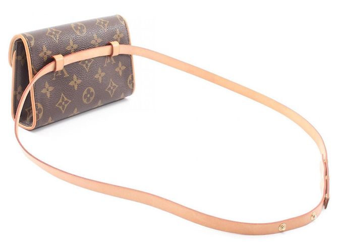 Pochette Florentine Monogram Louis Vuitton Marsupio Marrone - vista 2