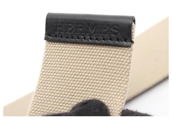 Cinturón Hermès Nomade 40 Negro Beige - vista 4