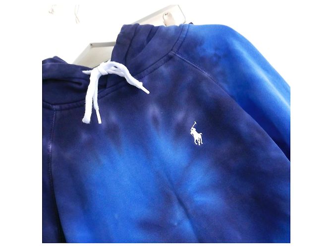 Polo Ralph Lauren Ensemble Sweat à Capuche et Jogging Tie-Dye Bleu Bleu foncé - vue 5