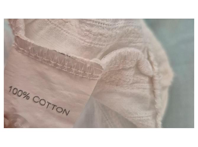 Autre Marque Blusa JS Millenium Algodón Blanco Bohemio - vista 7