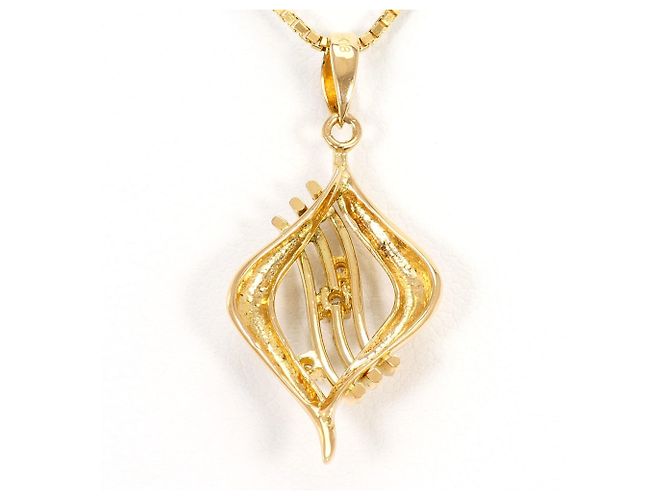 Autre Marque Collana in oro giallo 18K con diamante D'oro - vista 3