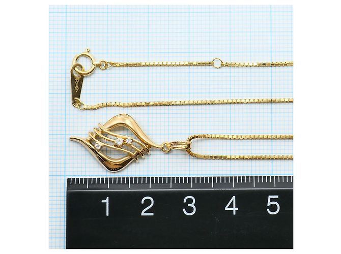 Autre Marque Collana in oro giallo 18K con diamante D'oro - vista 5