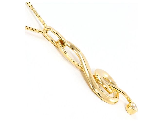 Autre Marque Collana in oro giallo 18K con diamante D'oro - vista 2