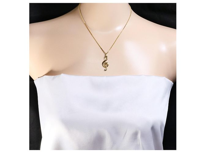 Autre Marque Collana in oro giallo 18K con diamante D'oro - vista 6