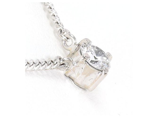 Autre Marque PT900 Platin-Halskette mit Diamant - Ansicht 2