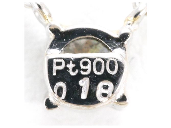 Autre Marque PT900 Platin-Halskette mit Diamant - Ansicht 4