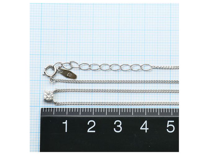 Autre Marque PT900 Platin-Halskette mit Diamant - Ansicht 5