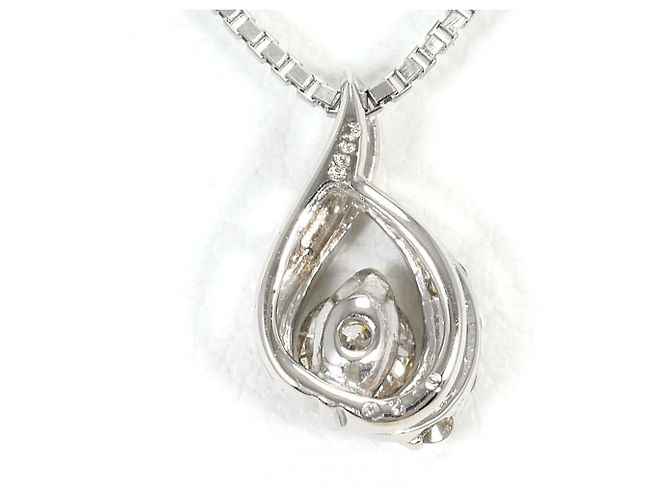 Autre Marque Colar de platina e diamantes - vista 3