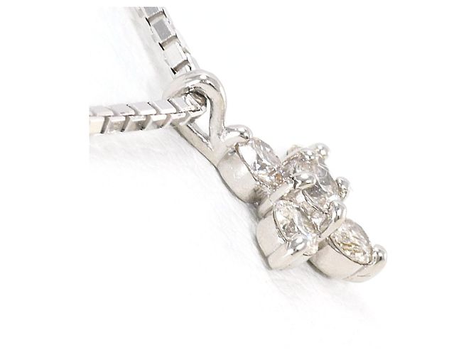 Autre Marque Elegante collana in platino e oro bianco D'oro - vista 2