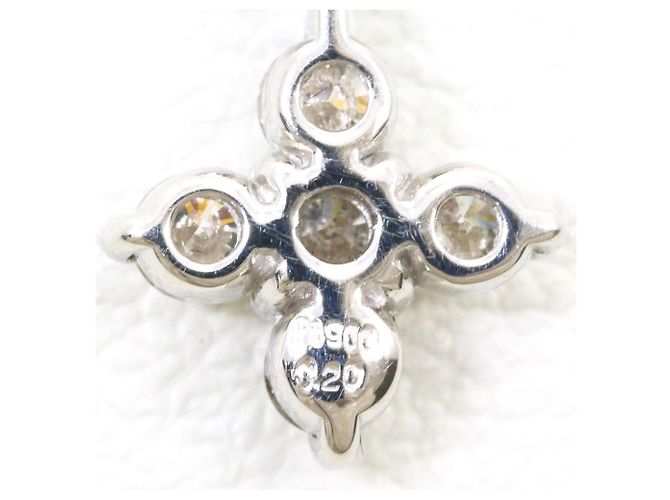 Autre Marque Elegante collana in platino e oro bianco D'oro - vista 4