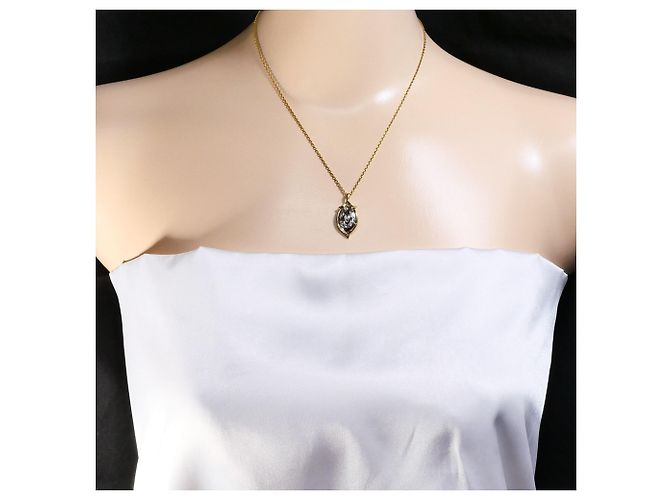 Autre Marque Collana in platino PT850 e oro giallo 18K con diamante D'oro - vista 6