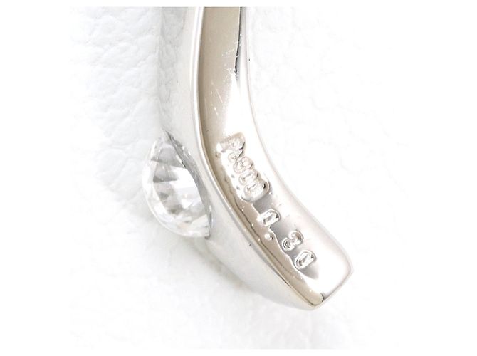 Autre Marque Platinhalskette mit Diamant - Ansicht 4