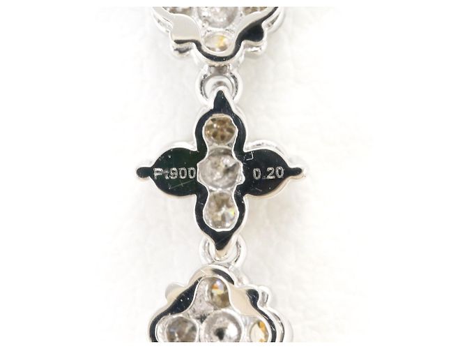 Autre Marque Collana in platino con diamante marrone - vista 4
