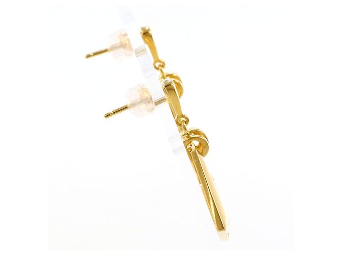 Autre Marque Orecchini pendenti in oro giallo 18K con diamanti D'oro - vista 3