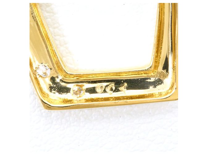 Autre Marque Orecchini pendenti in oro giallo 18K con diamanti D'oro - vista 4