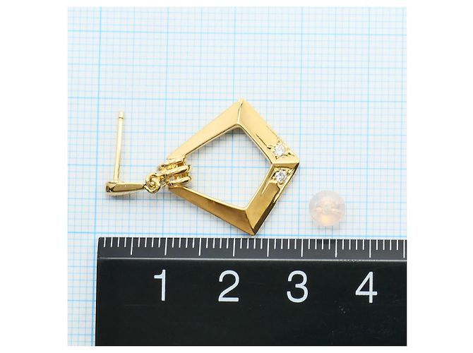 Autre Marque Orecchini pendenti in oro giallo 18K con diamanti D'oro - vista 5